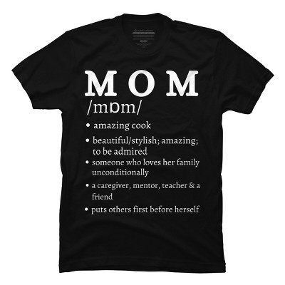 Men's Design By Humans Mom Dictionary Definition By BeingMasculine T-Shirt