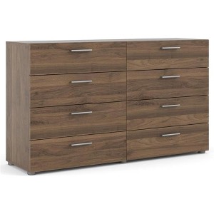HomeStock Belmont 8 Drawer Double Dresser, Walnut - 1 of 4