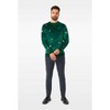 OppoSuits Deluxe - Men's Christmas Sweater - Velvet Soft Pullover - Forest Green - X- Mas Outfit - Long Sleeve - Crew Neck  - Size XXX-Large - 3 of 4