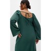 Women's Plus Size Adelina Long Sleeve Dress - forest | CITY CHIC - 4 of 4
