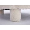Kumasinova Armless Accent Chair,Plush Teddy/Faux Fur Fabric Comfy Reading Chair,Bedroom Chair with Wooden Legs,Accent Chairs for Living/Reading Room - 4 of 4