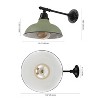 JONATHAN Y Wallace Farmhouse Industrial Indoor/Outdoor Iron LED Victorian Arm Outdoor Sconce - 4 of 4