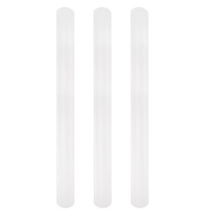 Unique Bargains Non-Stick Smooth Plastic Round Head Fondant Baking Rolling Pin 3 Pcs - 1 of 4