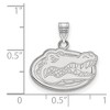 Black Bow Jewelry 10k White Gold Florida Gators NCAA Small Pendant - 2 of 3