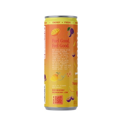 Benny Energy Sparkling Mango Passionfruit - 12 fl oz Can