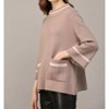 Women's Contrast Lurex Yarn Sweater - Fate - 3 of 3