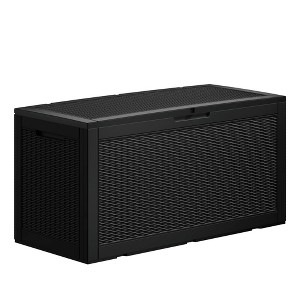 Chic Crate - 100 Gallon Water Resistant Resin Lockable Deck Box - 1 of 4