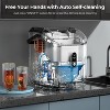 ZAFRO Nugget Ice Maker Countertop with Handle,35Lbs/24Hrs,7 Mins Fast Ice Making, Stainless Steel Pellet Ice Maker with Ice Basket/Ice Scoop - 3 of 4