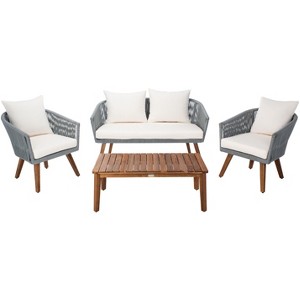 Velso 4 Pc Living Set - Indoor/Outdoor - PAT7072 - Safavieh - 1 of 4