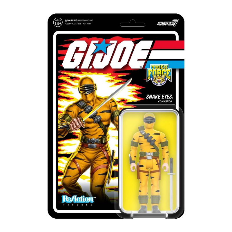 G.I. Joe Tiger Force Snake Eyes ReAction Figure, 2 of 4