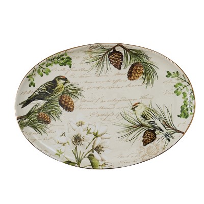 Park Designs Wintertime Platter - White