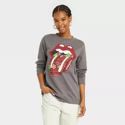 Women's The Rolling Stones Holiday Graphic Sweatshirt - Gray