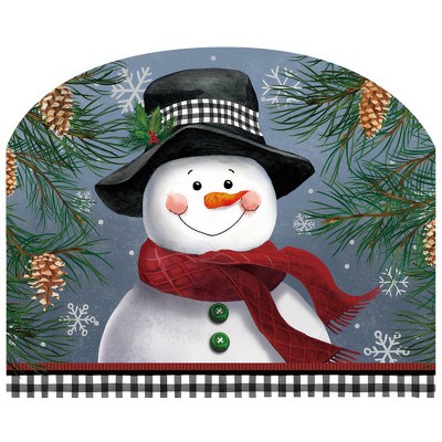 Briarwood Lane Winter Art Sign 8.25x10.25 Smiling Snowman For Winter Art Sign