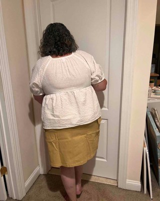 Plus size clearance khaki skirt review