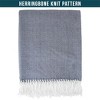 PAVILIA Knit Textured Soft Throw Blanket for Sofa, Living Room Decor, and Bed - 3 of 4