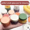 6-Pack 2 oz Glass Dressing Containers To Go Sauce Cups with Lids, Mini Condiment Dip Jars - 4 of 4