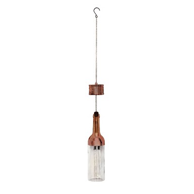 LED Hanging Bottle Outdoor Lantern Bronze - Alpine Corporation