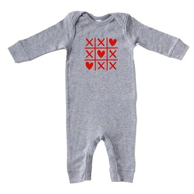 The Juniper Shop Tic Tac Heart Baby Romper