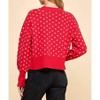 Women's I'm Yours Micro Heart Sweater - TCEC - 3 of 3