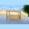 Safavieh Bertie Outdoor Modern Tea Trolley With Storage, Patio Wood