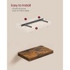 Wall Shelves Set of 3, Floating Shelves, Wall Mounted, Display Shelves for Picture Frames, Wall Decor, Hanging Shelf for Living Room, Kitchen - 2 of 4
