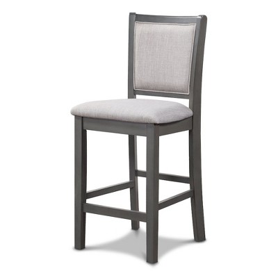 New Classic Furniture,Amy Counter Chair (Set of 2)-Gray