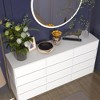 FUFU&GAGA 12 Drawer Dresser Glossy Concealed Handle Large Dresser White - 4 of 4