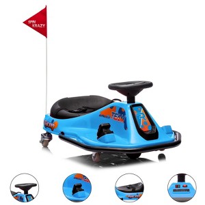 24V Ride on Car Electric Drifting Go Kart for Kids, Ride On Race Car for Ages 3-8 Years, High/Low Speed Switch and Simplified Drifting System - 1 of 4