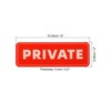 Unique Bargains Acrylic Self-Adhesive Decor Door Home Business Private Sign 2 Pcs - 2 of 4