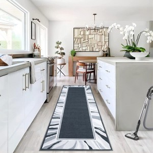 Nasitip Modern Abstract Area Rugs for Living Room Soft Low Pile Non-Sliping, Machine Washable - 1 of 4