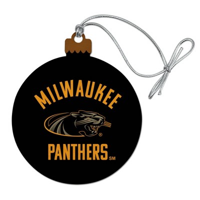 University of Wisconsin Milwaukee Official Panthers Wood Christmas Tree Holiday Ornament