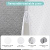 COWLOWN 24 x 24 x 8 in White Memory Foam Pillow, Triangle Pillow Wedge for Acid Reflux for Sleeping - 4 of 4