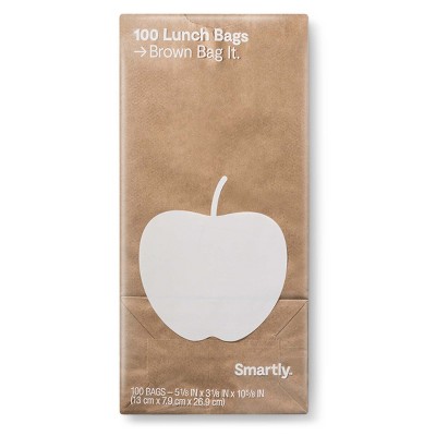 Ziploc Paper Bags 3 Width x 5 Length - Brown - Paper - 50/Carton - Lunch,  Sandwich, Snack 