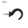 Unique Bargains Zinc Alloy Wall-Mounted Ceiling Hooks with Hardware for Hanging Plant - 3 of 4