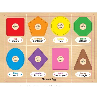 melissa and doug jumbo knob puzzle shapes