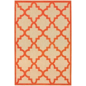 Oriental Weavers Cayman 660O9 Sand/ Orange Indoor/Outdoor Area Rug - 3'10" x 5'5" - 1 of 4