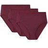 Memoi Ladies Combed Cotton Basic Brief Underwear 3-Pack - 4 of 4