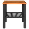 vidaXL Garden Table Black and Brown - 4 of 4