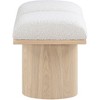 Meridian Furniture,Pavilion Boucle Fabric Bench - 3 of 4