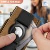 Generic Men Airtag Wallet,Slim Front Pocket Wallet Money Clip - 4 of 4