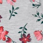 heather grey red pretty floral