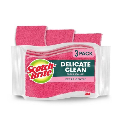 Scotch-Brite Delicate Care Scrub Sponges - 3ct