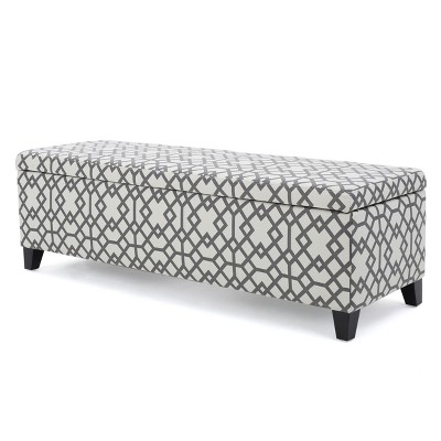 NicBex Modern 51.25" Storage Bench Accent Stools with Wood Frame for Bedroom and Entryway