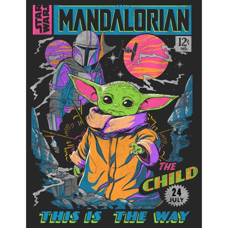 Men's Star Wars The Mandalorian 12 Cents Retro Comic T-Shirt, 2 of 6