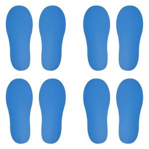 Unique Bargains Home Classroom Floors Stairs Decal PVC Footprint Sticker 4 Pairs - 1 of 4