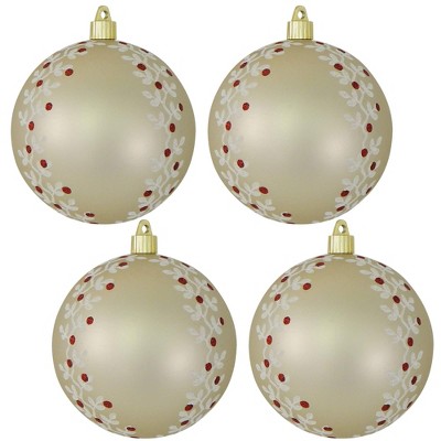 Christmas by Krebs - Plastic Shatterproof Ornament Decoration - Gold Dust with Tangles