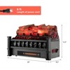 Gymax  20 Inch Electric Fireplace Heater Fireplace Logs Inserts Infrared Quartz Heater Adjustable Temperature Eternal Flame Electric Fireplace - 4 of 4