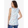 Woman Within Plus Size Perfect Printed Scoopneck Tank - 3 of 4