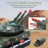 Skirfy Tank Toys for Boys, Army Toys Tank with 6PCS Alloy Die-Cast Army Vehicles with Light & Sound, green - 4 of 4