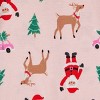 Carter's Just One You® Toddler Girls' 2pk Cotton Long Sleeve Santa Stars & Christmas Print Snug Fit Footed Pajama - Red/Pink - 2 of 4